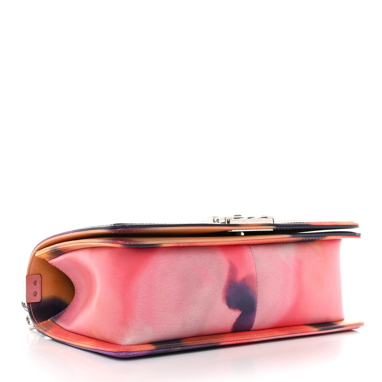 Printed Lambskin Quilted Medium Flower Power Boy Flap