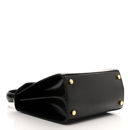 Salvatore Ferragamo Brushed Off Calfskin Iconic Top Handle Bag Black 4 of 11