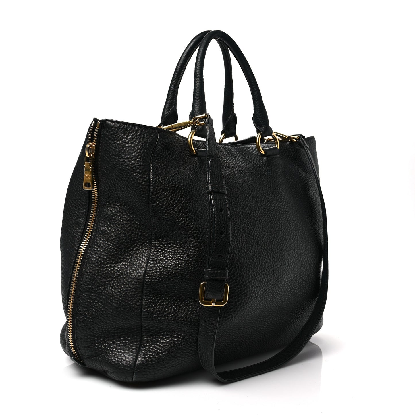 Vitello Daino Tote Black