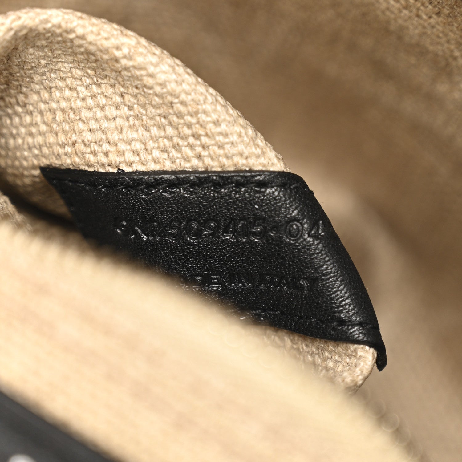 Saint Laurent Linen Calfskin Rive Gauche Tote Greggio Natural 7 of 13