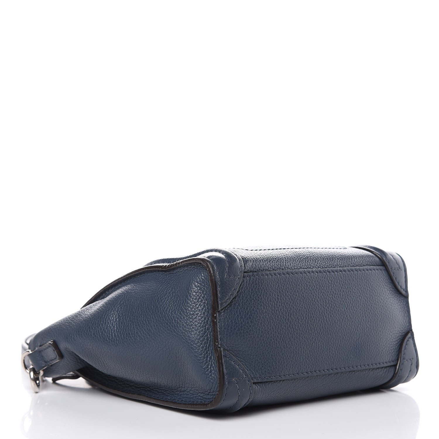 Celine Drummed Calfskin Nano Luggage Orage 4 of 17