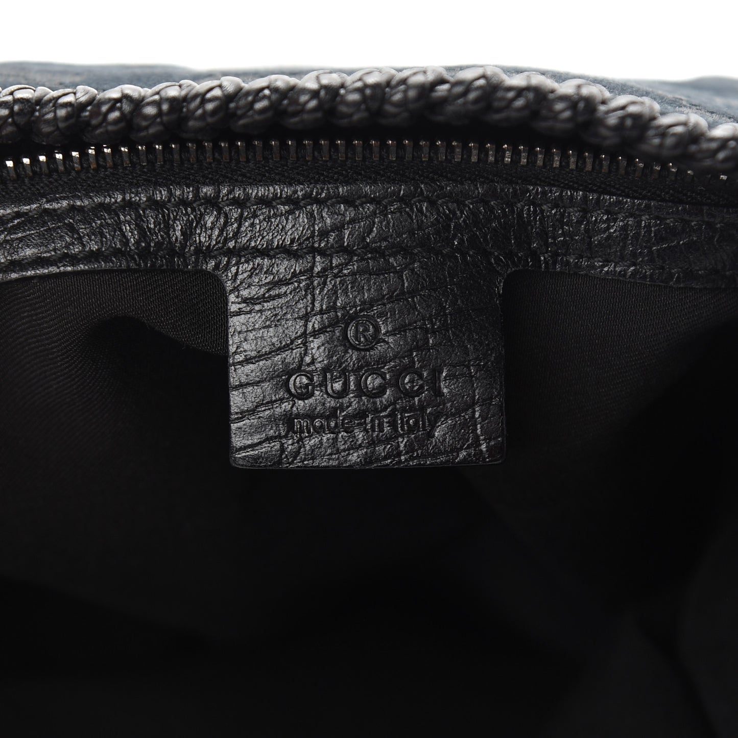 Monogram Large Horsebit Chain Hobo Black