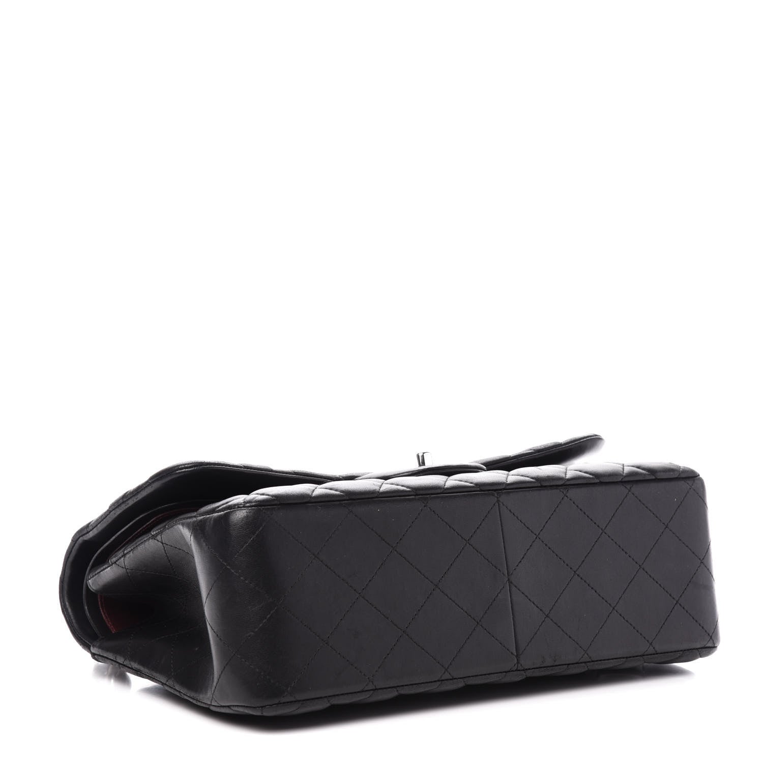 Chanel Lambskin Quilted Jumbo Double Flap Black 4 of 14