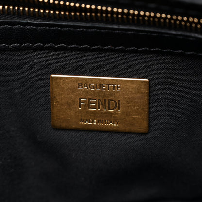 Fendi Nappa FF 1974 Embossed Baguette Black 6 of 11