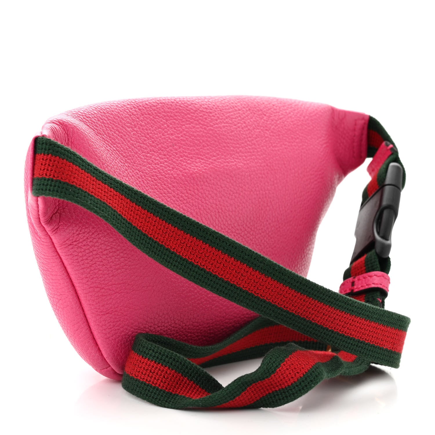 Gucci Grained Calfskin Small Logo Belt Bag Box Pink Green 3 of 10