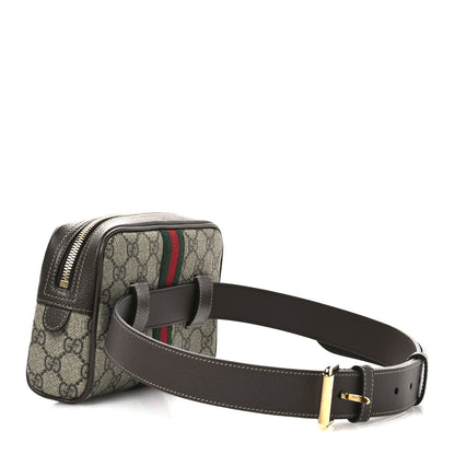 Gucci GG Supreme Monogram Web Small Ophidia Belt Bag 85 34 Dark Brown 3 of 10