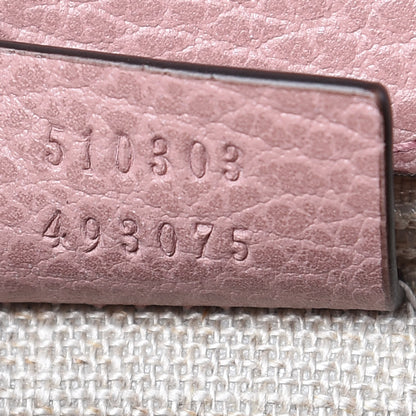Gucci Dollar Calfskin Interlocking G Shoulder Bag Soft Pink 7 of 9