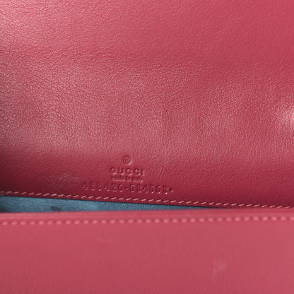 Gucci Velvet Matelasse Love Embroidered GG Marmont Mini Bag Light Raspberry Rose 8 of 11