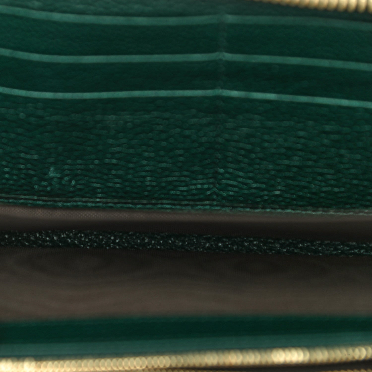 Gucci Grainy Calfskin Zumi Zip Around Wallet Vintage Green 5 of 11