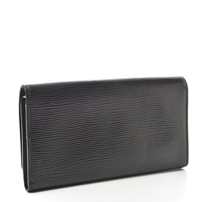 Louis Vuitton Epi Louise Wallet Black 3 of 13
