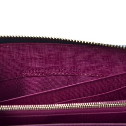 Fendi Vitello Elite Fendi Roma Simply Zip Around Wallet Cobalt Multicolor 9 of 11