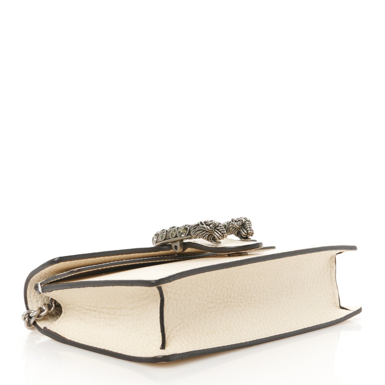 Gucci Dollar Calfskin Crystal Super Mini Dionysus Shoulder Bag Mystic White Black Diamond 4 of 10