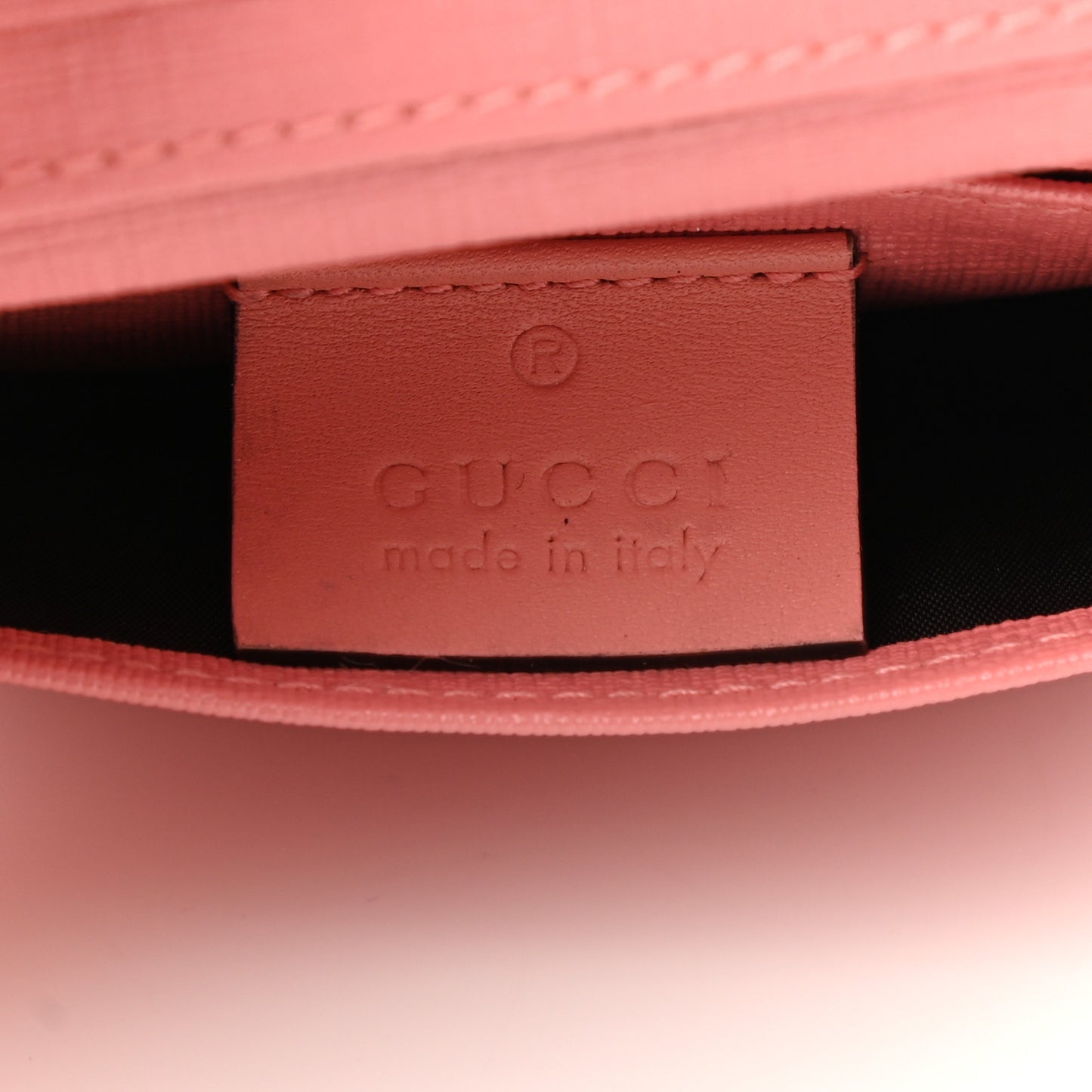 GG Supreme Monogram Face Embroidered Card Case Wallet Pink
