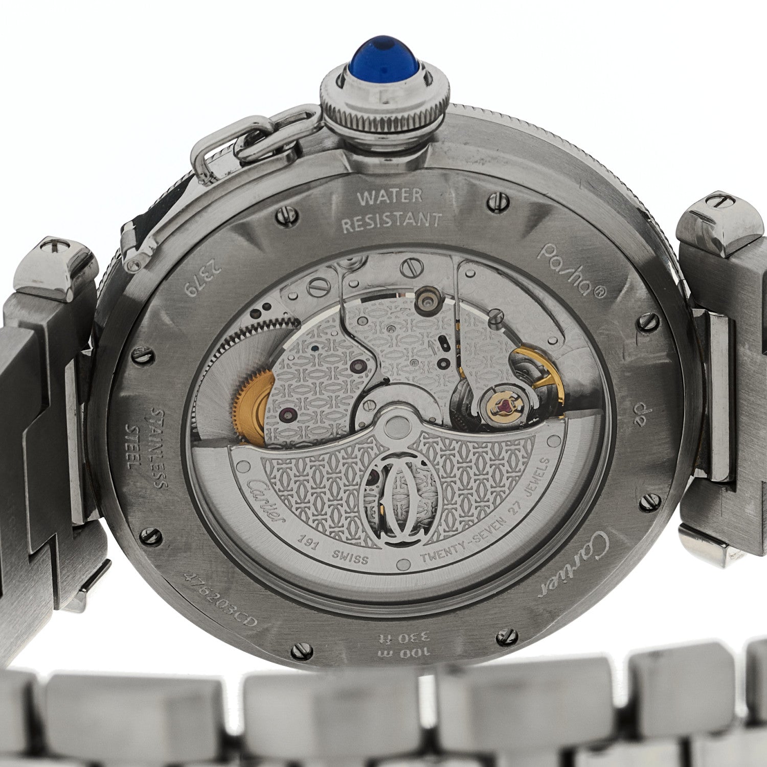 Cartier Stainless Steel 38mm Pasha C Grille Automatic Watch 4 of 4