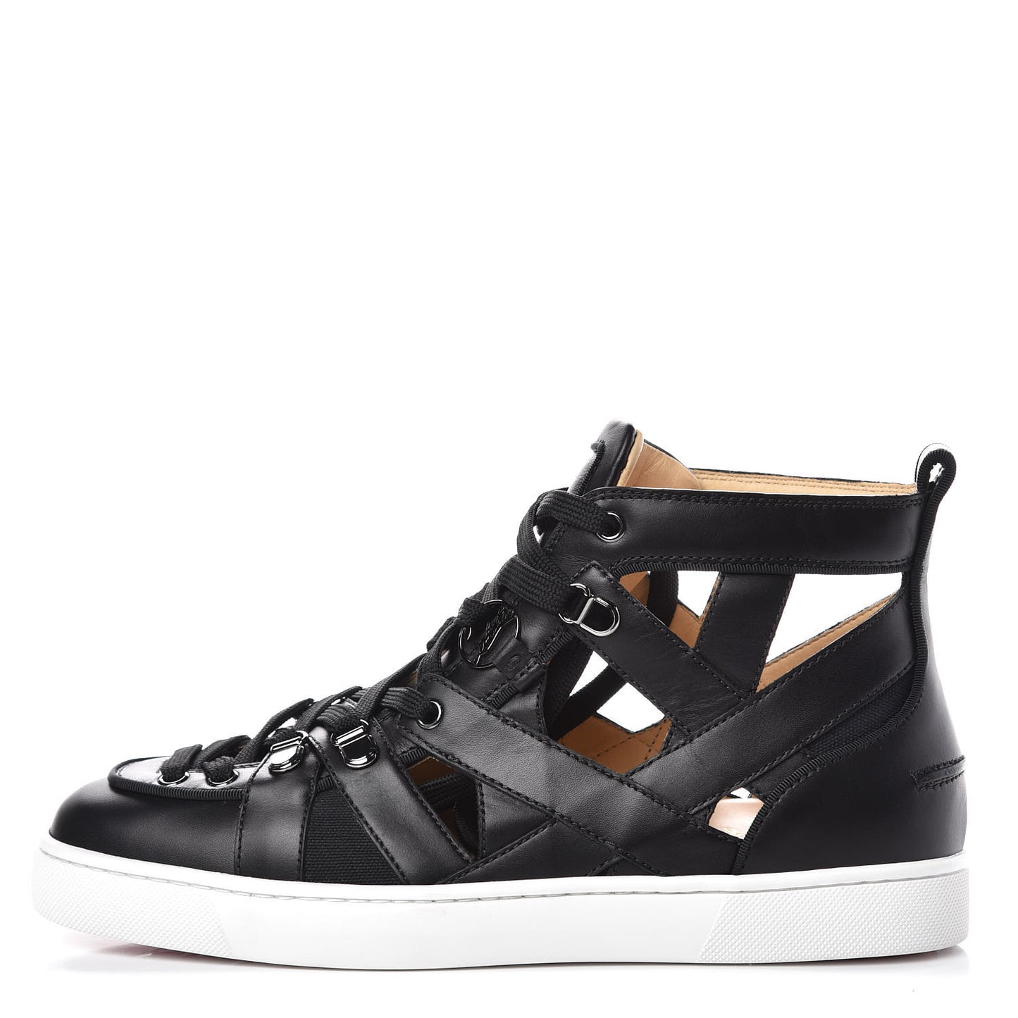 Calfskin Mens Azzedingue Sneakers 42 Black