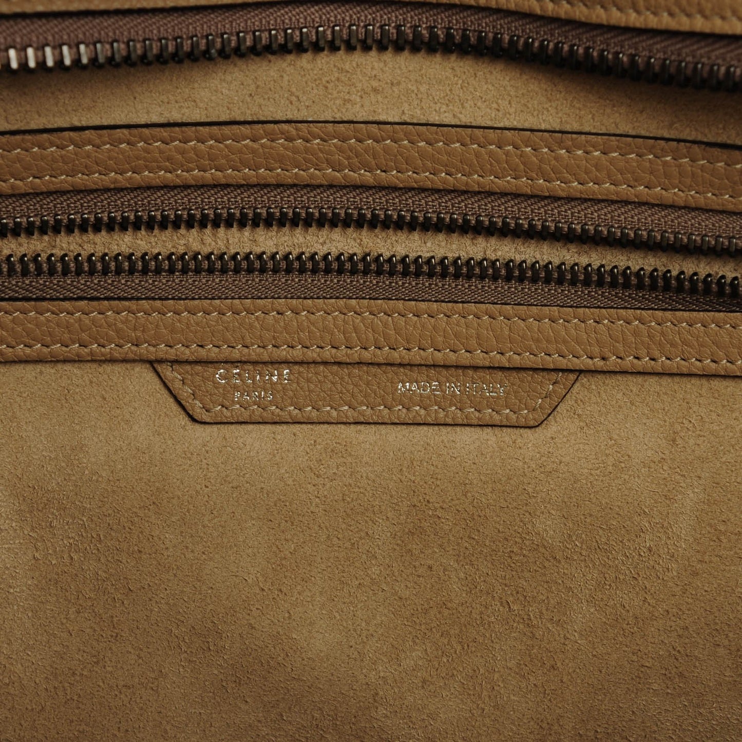 Drummed Calfskin Mini Luggage Dune