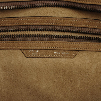 Celine Drummed Calfskin Mini Luggage Dune 7 of 8