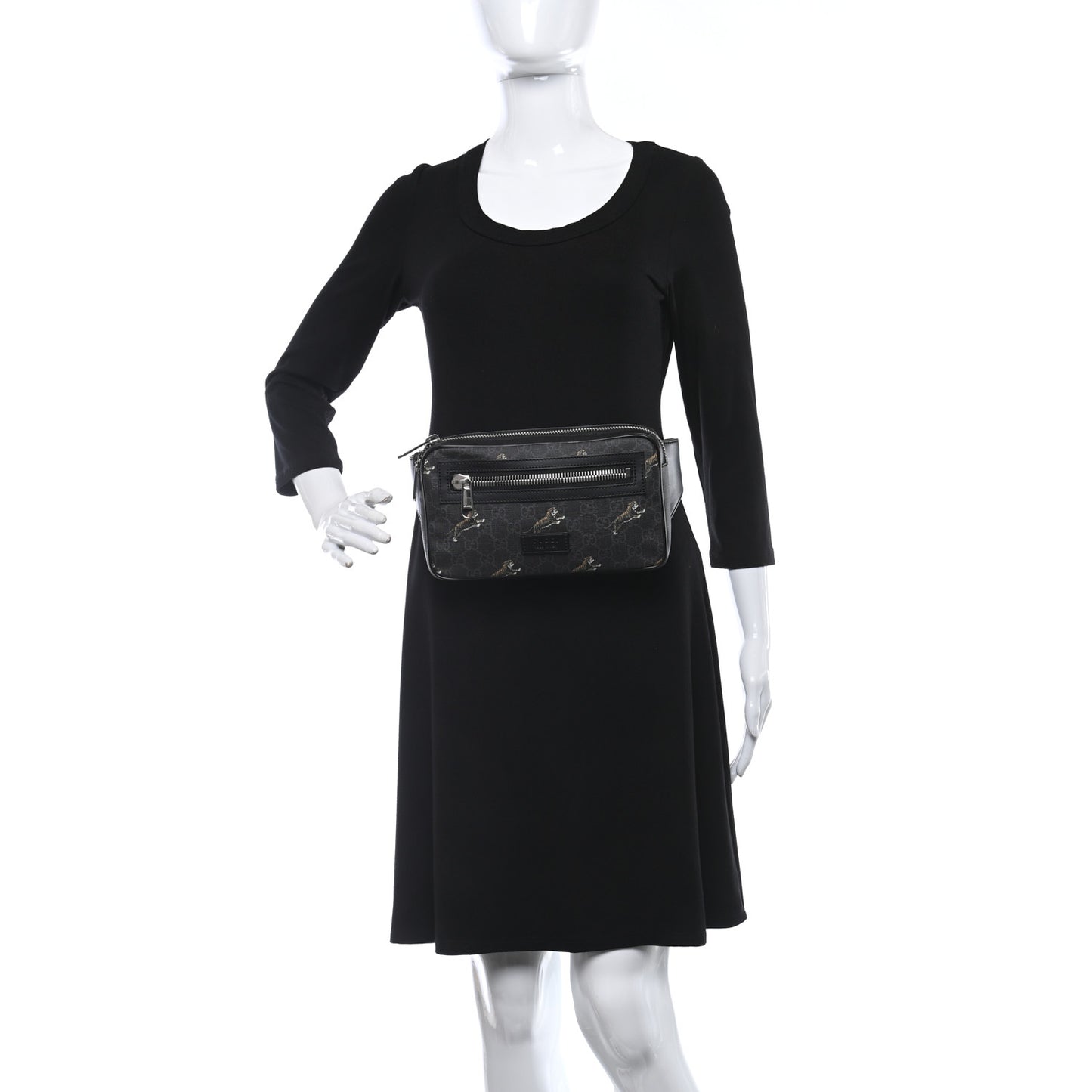 Soft GG Supreme Monogram Tigers Belt Bag Black Multicolor