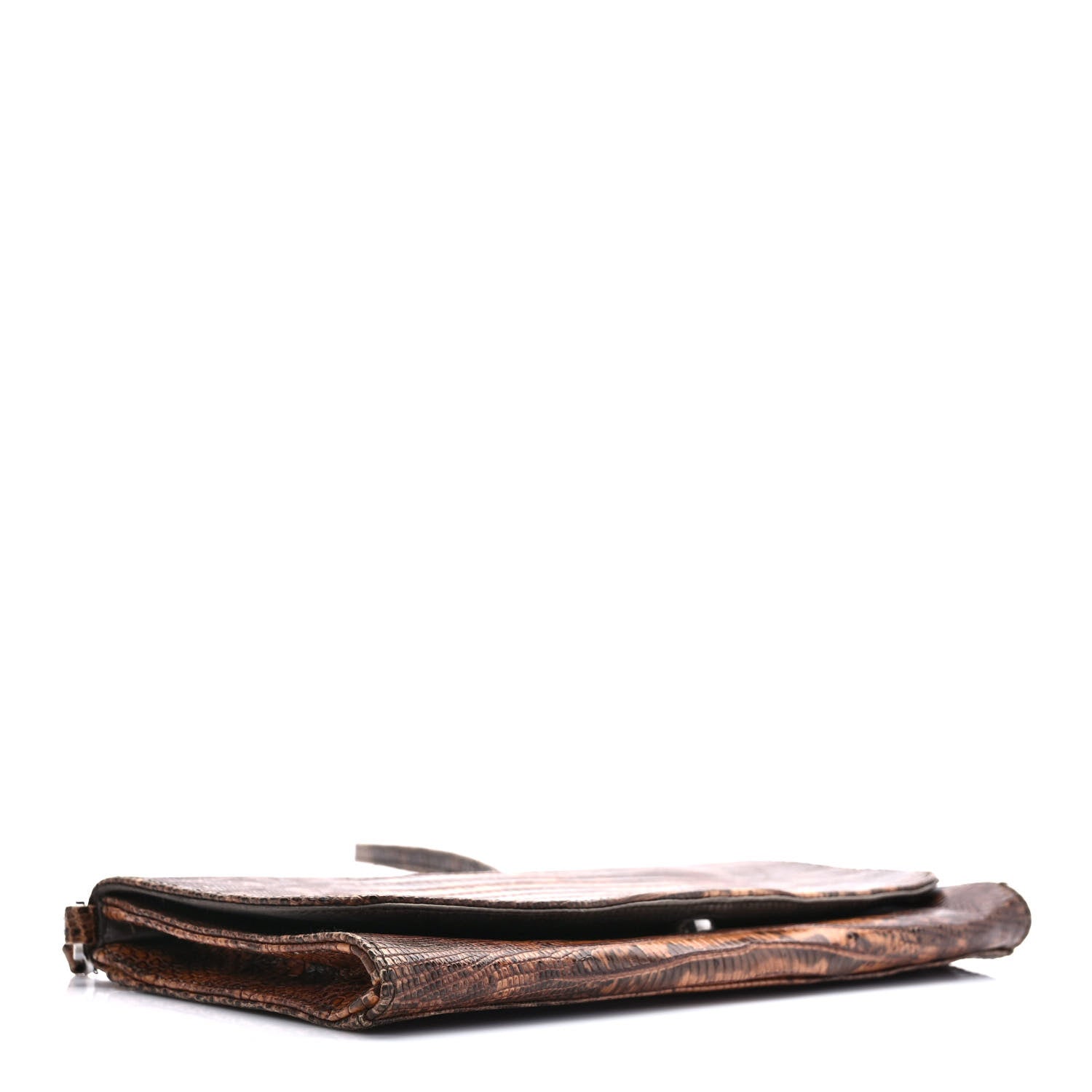 Prada Lizard Flap Shoulder Bag Petalo 3 of 9