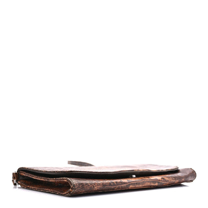 Prada Lizard Flap Shoulder Bag Petalo 3 of 9