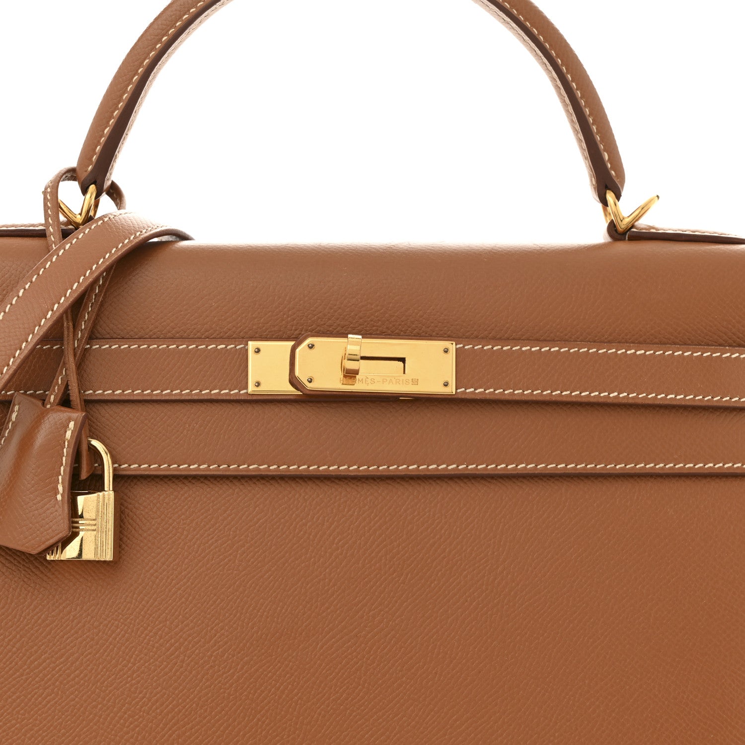 Hermes Courchevel Kelly Sellier 32 Gold 6 of 16