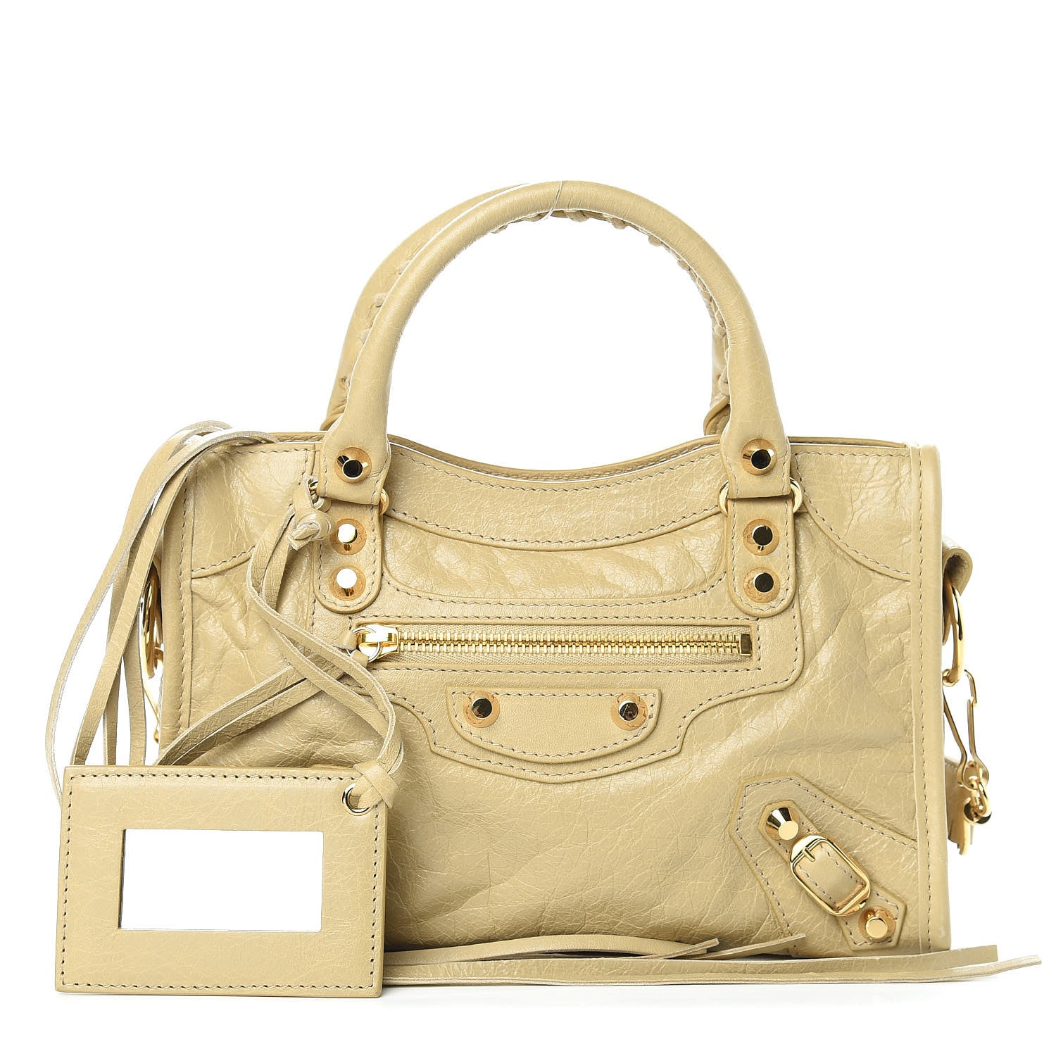 Balenciaga Agneau Classic Gold Hardware Mini S Citytrap Beige Sable 1 of 9