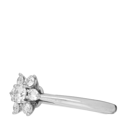 Tiffany Platinum Diamond Flower Ring 50 5.5 3 of 6