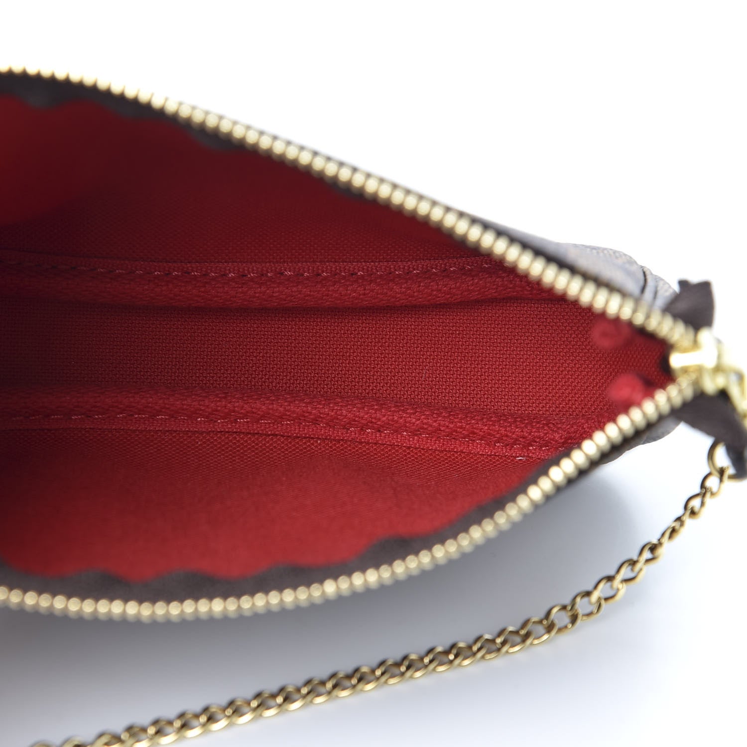 Louis Vuitton Damier Ebene Mini Pochette Accessories 4 of 8