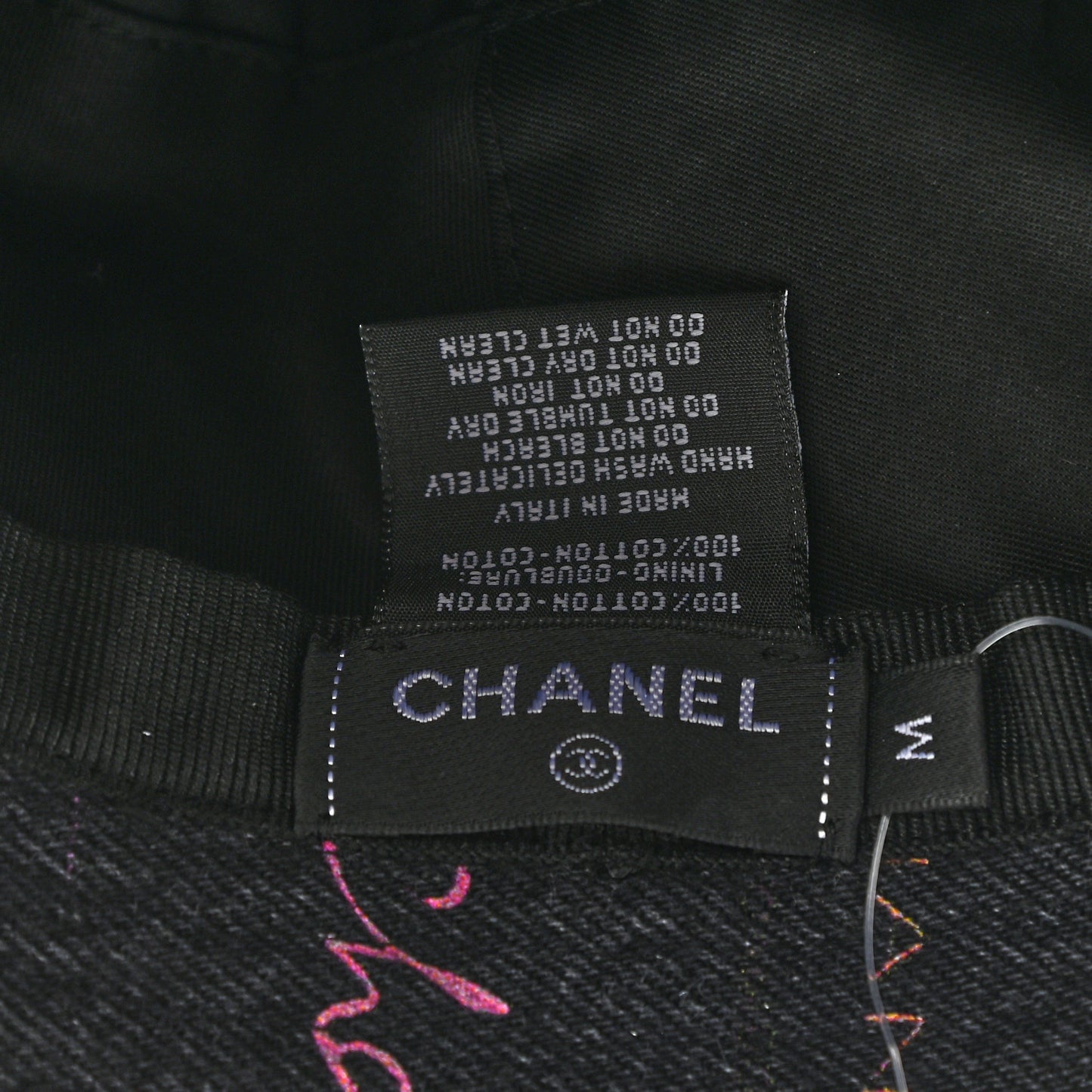 Denim Mood Cloche Bucket Hat M Black
