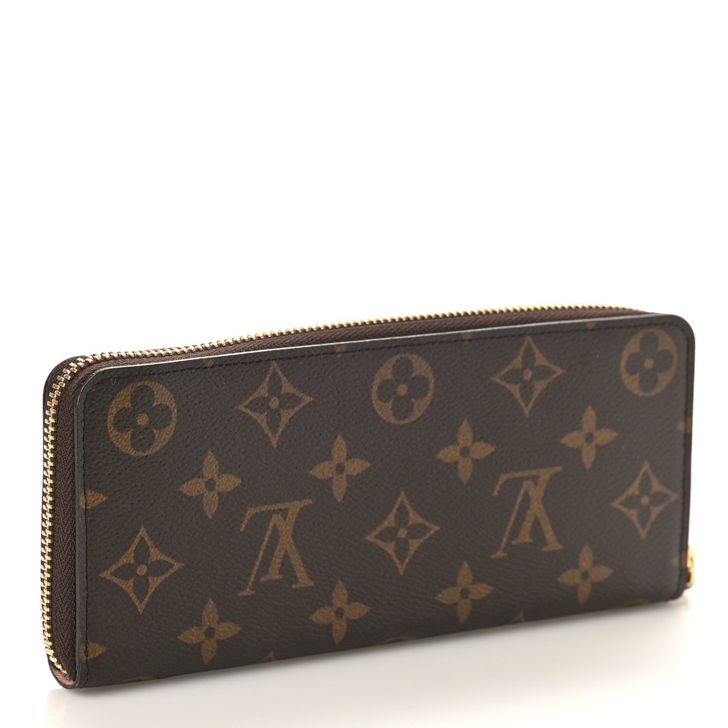 Monogram Clemence Wallet Rose Ballerine