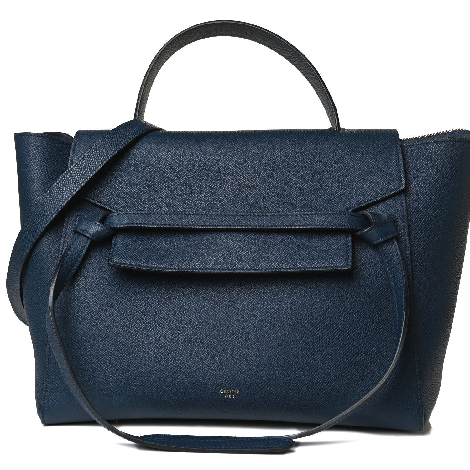 Celine Grained Calfskin Mini Belt Bag Deepsea 7 of 17