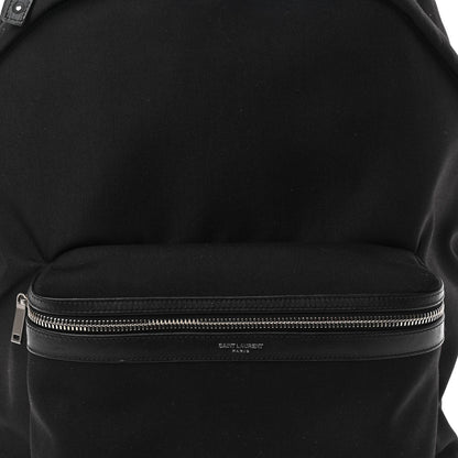 Saint Laurent Canvas City Backpack Black 9 of 11