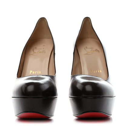 Christian Louboutin Kid Hi Elisa 100 Platform Pumps 37.5 Bordeaux 2 of 11