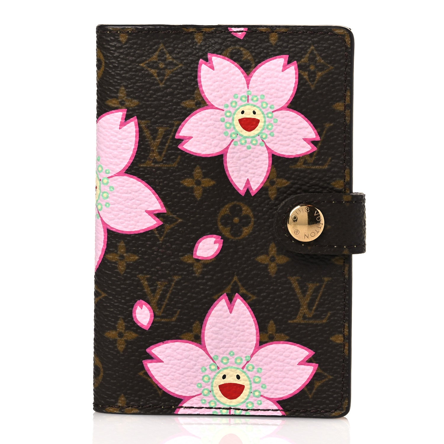 Louis Vuitton Monogram Cherry Blossom Carnet de Bal Mini Agenda Cover Brown 1 of 8
