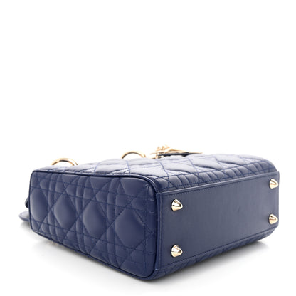 Christian Dior Lambskin Cannage Small My ABCDior Lady Dior Royal Blue 4 of 12