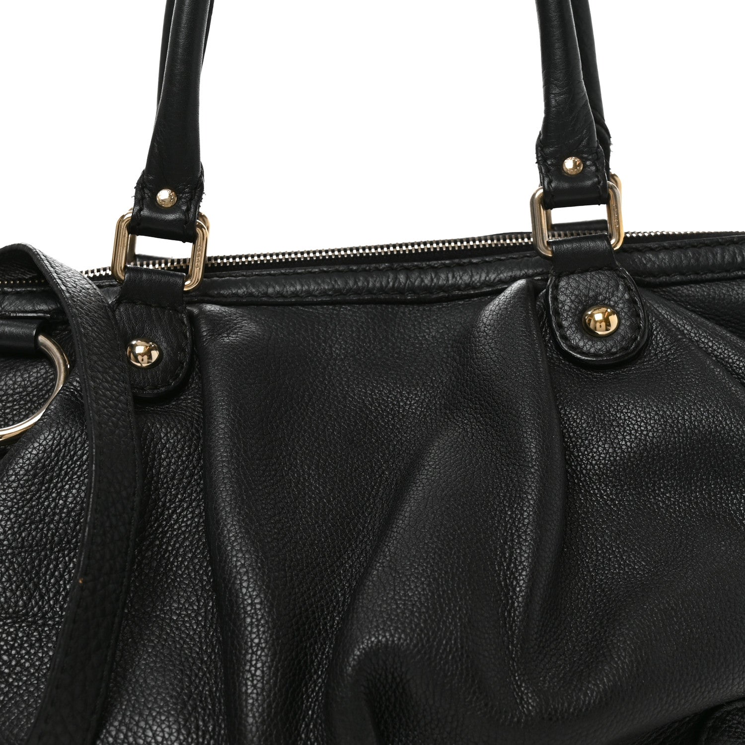Gucci Calfskin Medium Sukey Top Handle Bag Black 7 of 9