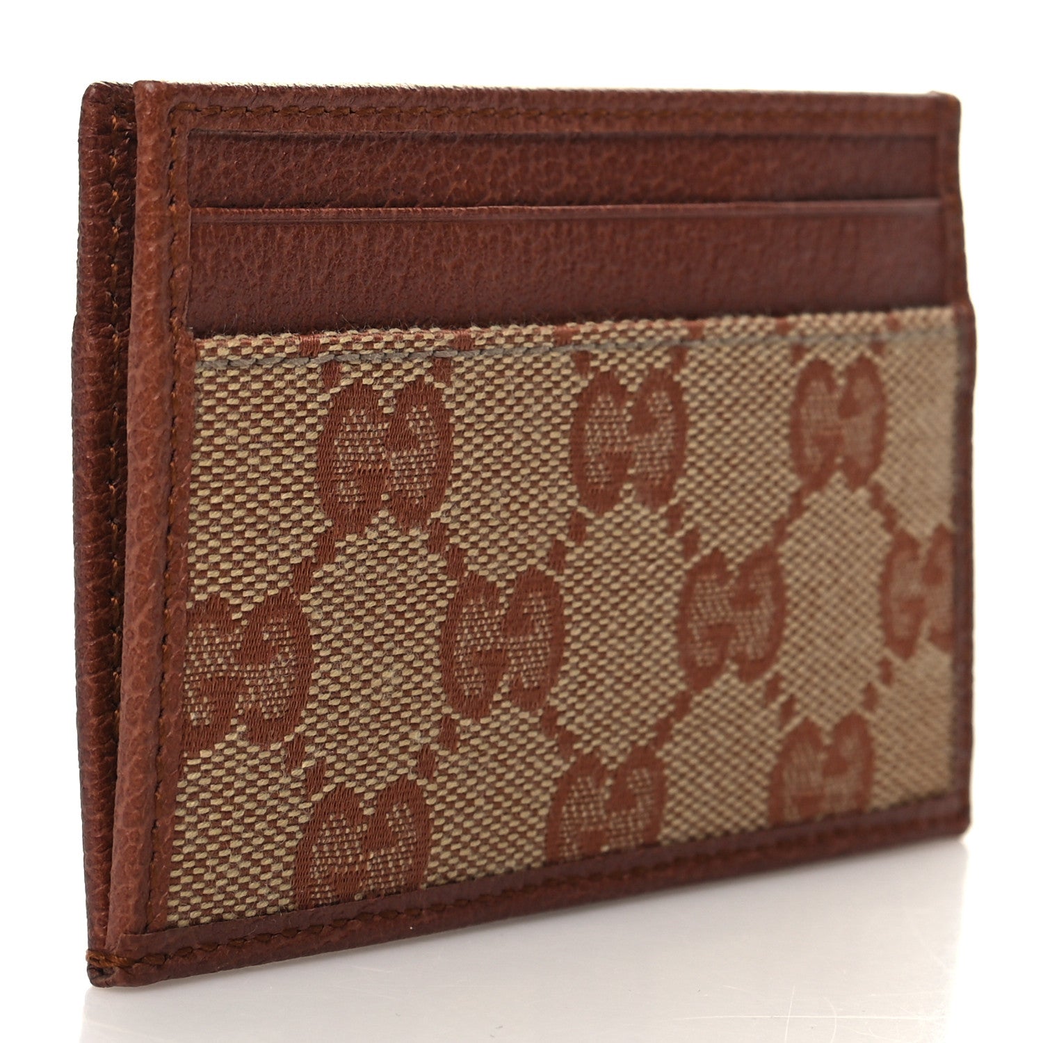 Gucci X MLB GG Monogram NY Yankees Card Holder Beige Ruggine Ivory 3 of 8