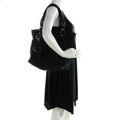 Gucci Monogram Medium Icon Bit Tote Black 2 of 7