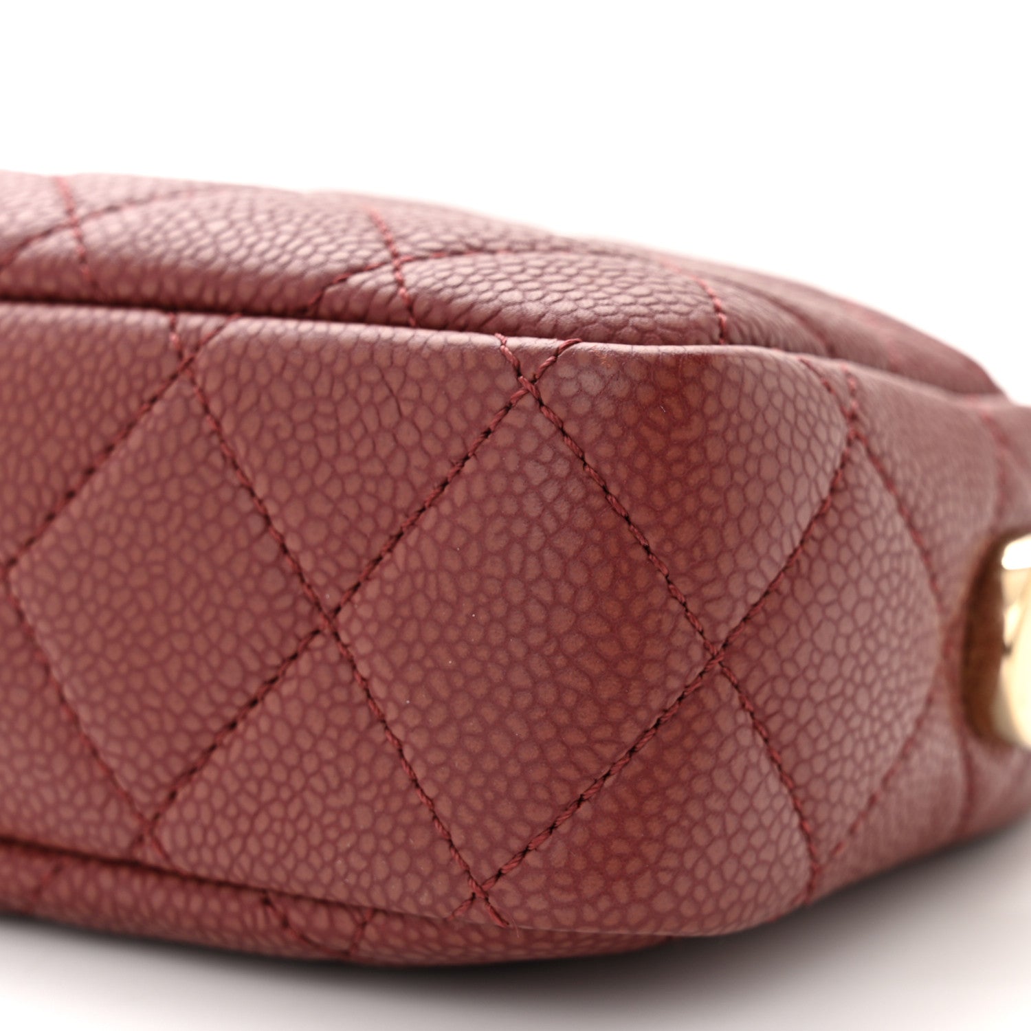 Chanel Caviar Quilted Mini Coco Tassel Camera Case Burgundy 10 of 10