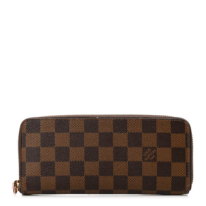 Louis Vuitton Damier Ebene Clemence Wallet Cherry 1 of 9