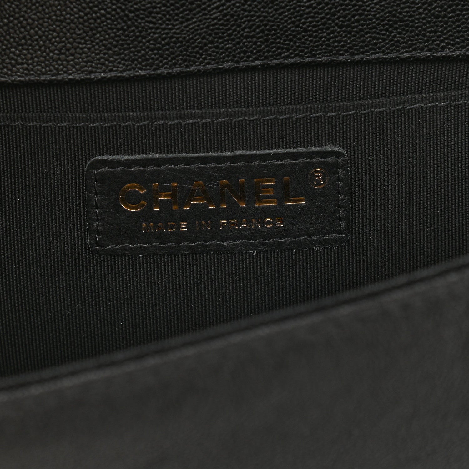 Chanel Caviar Chevron Quilted Medium Boy Flap Black 6 of 9