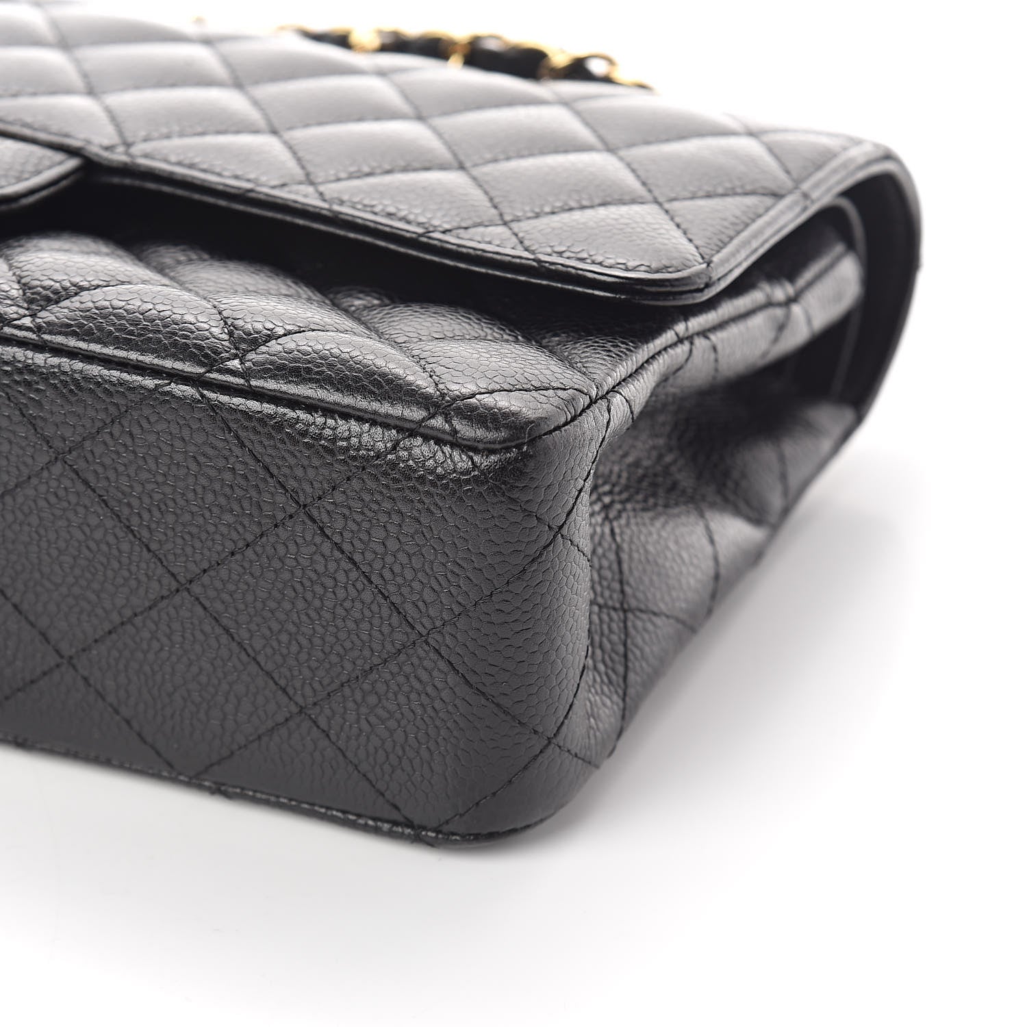Chanel Caviar Quilted Medium Double Flap Black 10 of 11