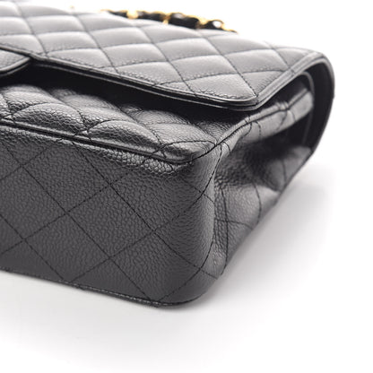 Chanel Caviar Quilted Medium Double Flap Black 10 of 11