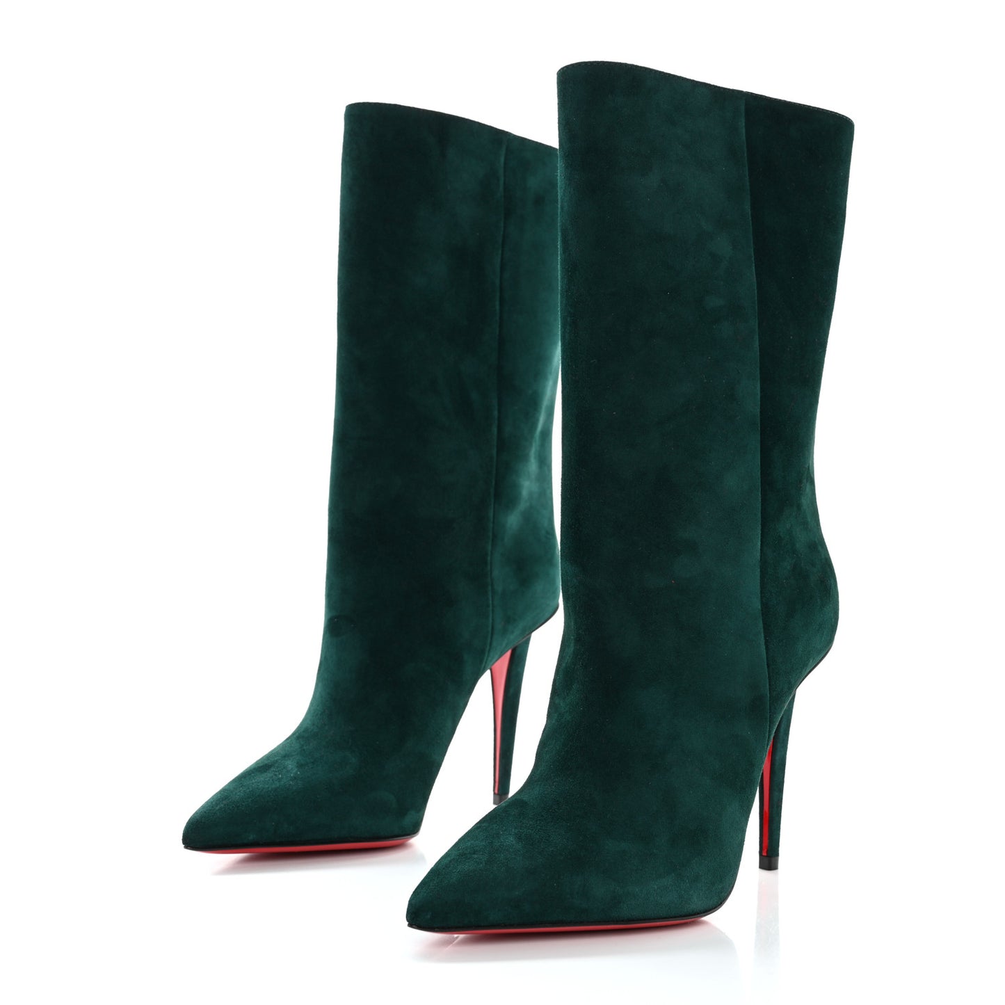 Veau Velours Astrilarge 100 Booties 35.5 Green