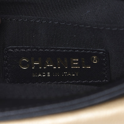 Chanel Lambskin Quilted Camellia Flower Waist Flap Black 6 of 11