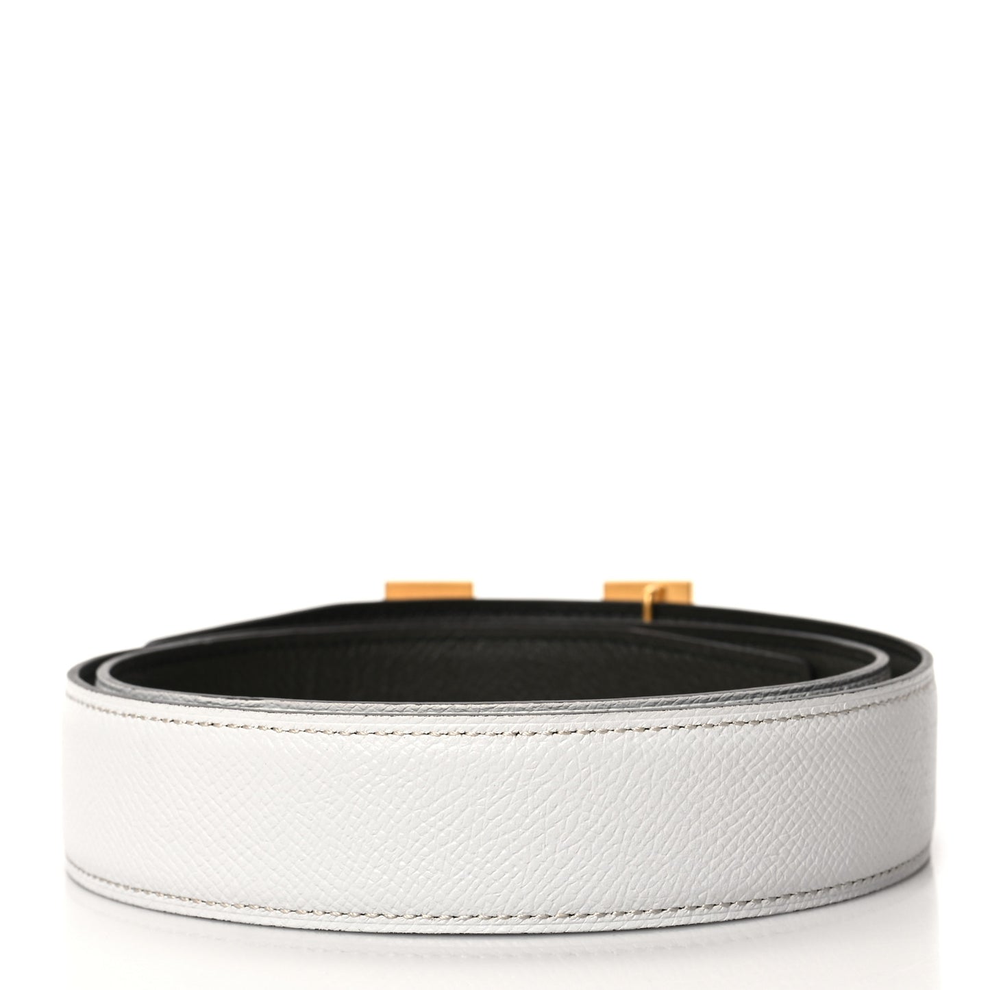 Epsom Swift 24mm Mini Constance H Belt 80 32 White Chocolate