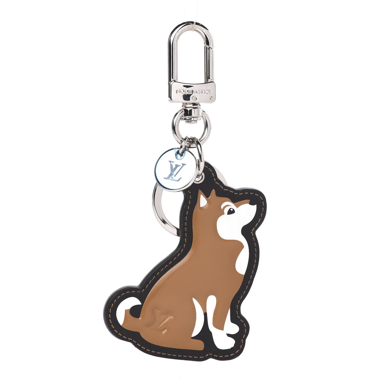 Louis Vuitton Calfskin Dog Bag Charm Key Holder 1 of 3