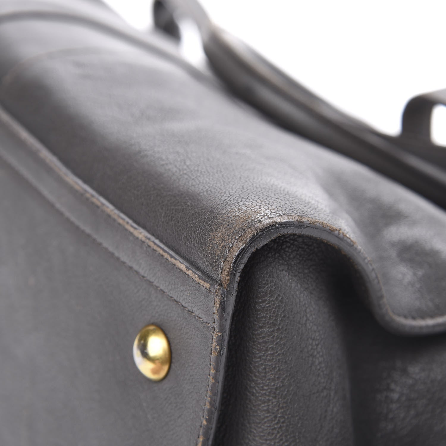 Saint Laurent Sheepskin Small Cabas ChYc Grey 15 of 17