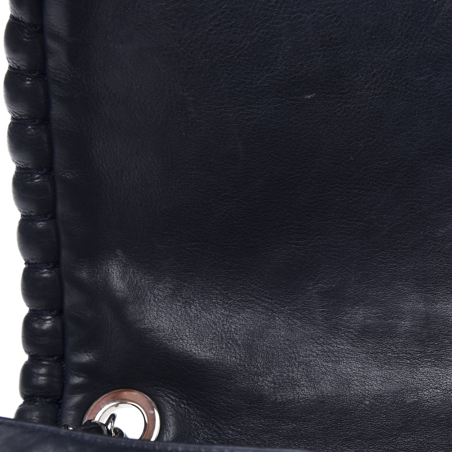 Calfskin Medium On the Bund Flap Navy
