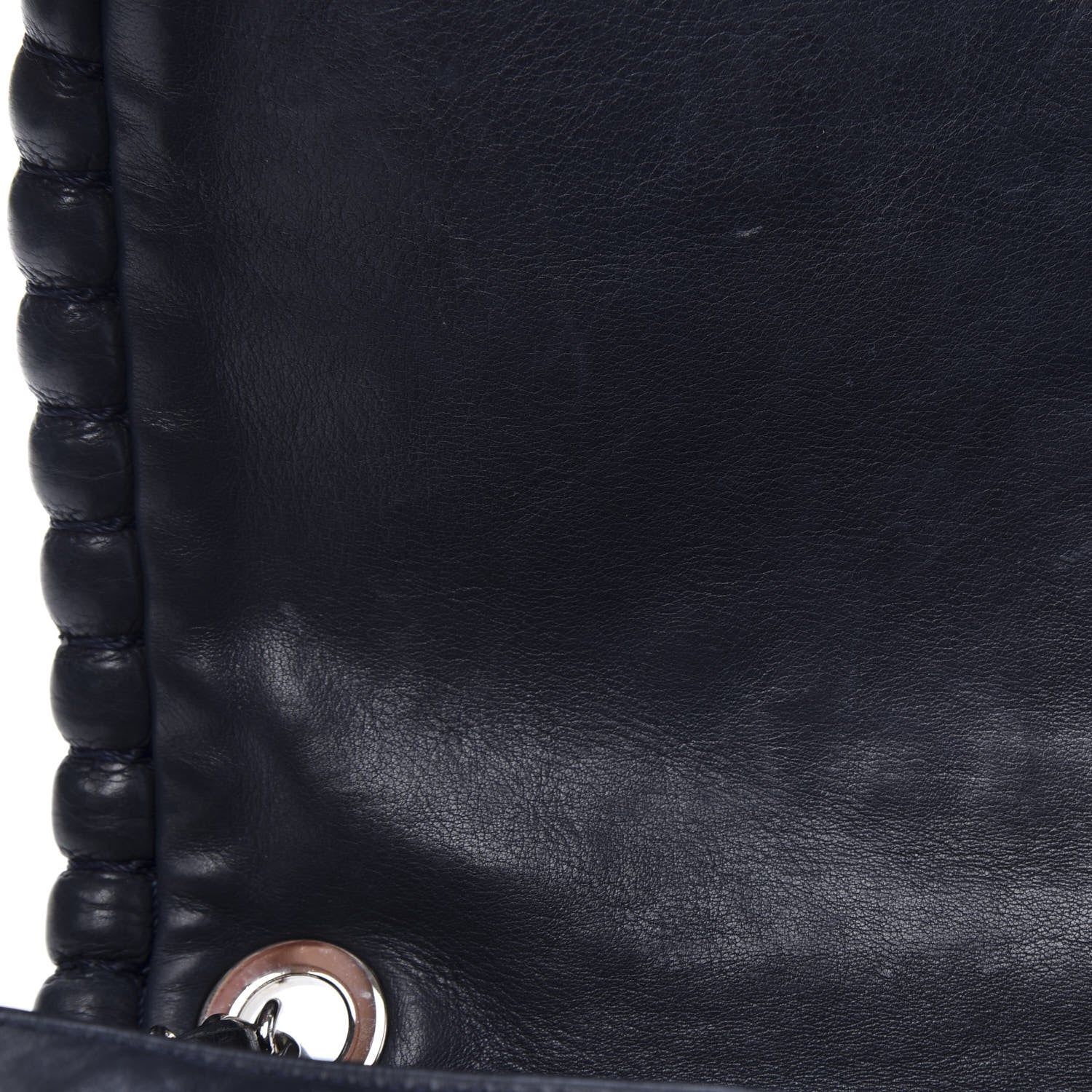 Chanel Calfskin Medium On the Bund Flap Navy 9 of 15